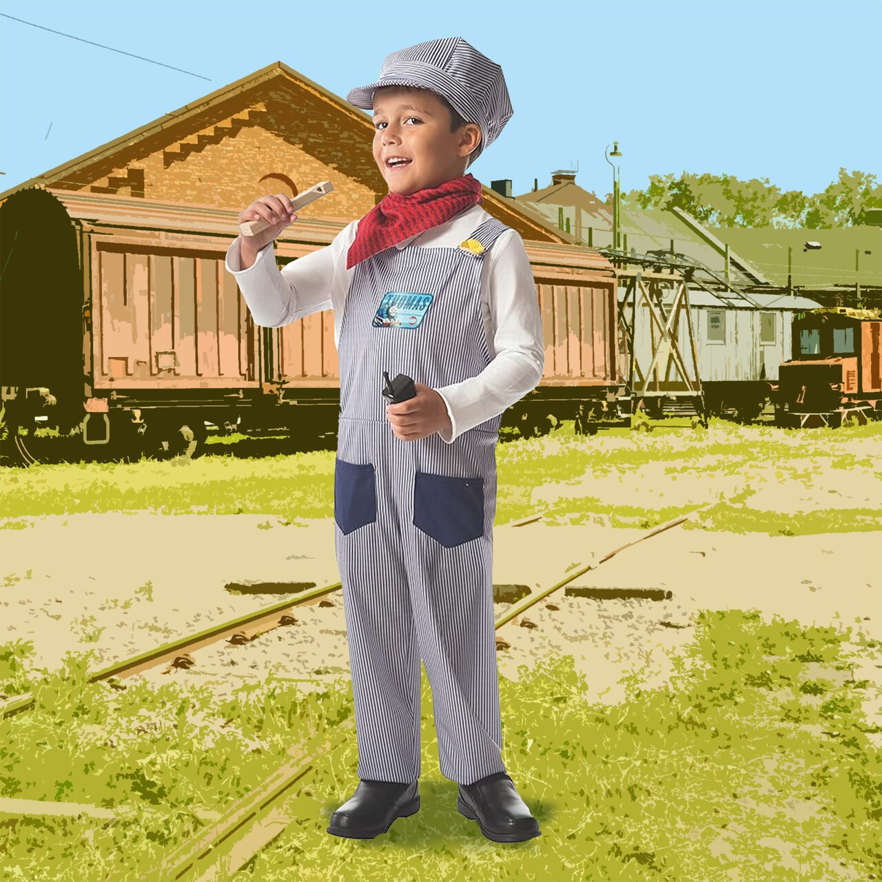 Rubies Thomas and Friends Conductor Boys Halloween Costume - Small 4-6